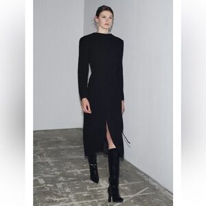 COAT DRESS WITH SASH ZW COLLECTION LIMITED EDITION